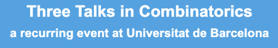 Talks in Combinatorics Talks in Combinatorics