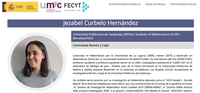 Jezabel Curbelo a la web Científiques i innovadores de la FECYT