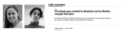 Jezabel Curbelo i Ágata Timón escriuen a la secció "Café y Teoremas" del diari El País.